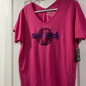 Hard Rock Cafe Pink Women's Top S NWT
